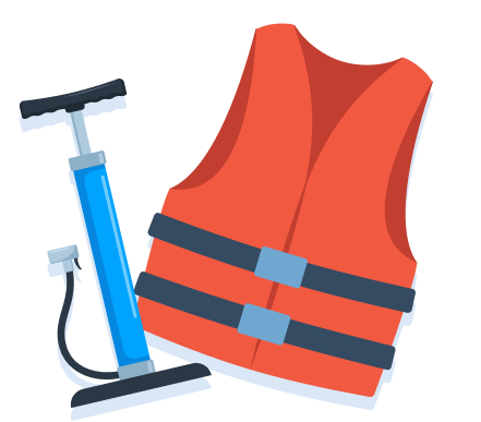 ライフジャケット＆空気入れ